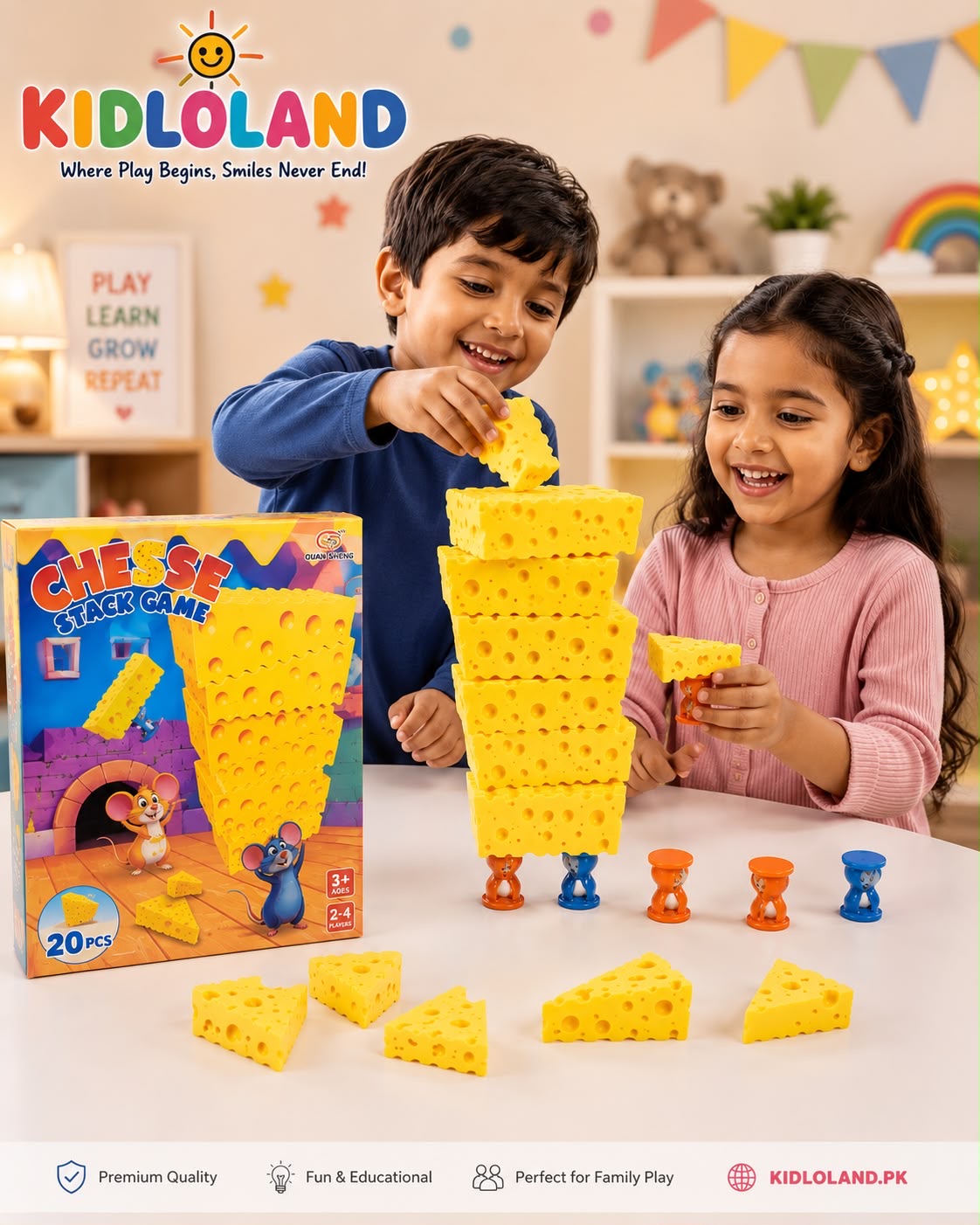Cheese Stack Game (20 PCS)