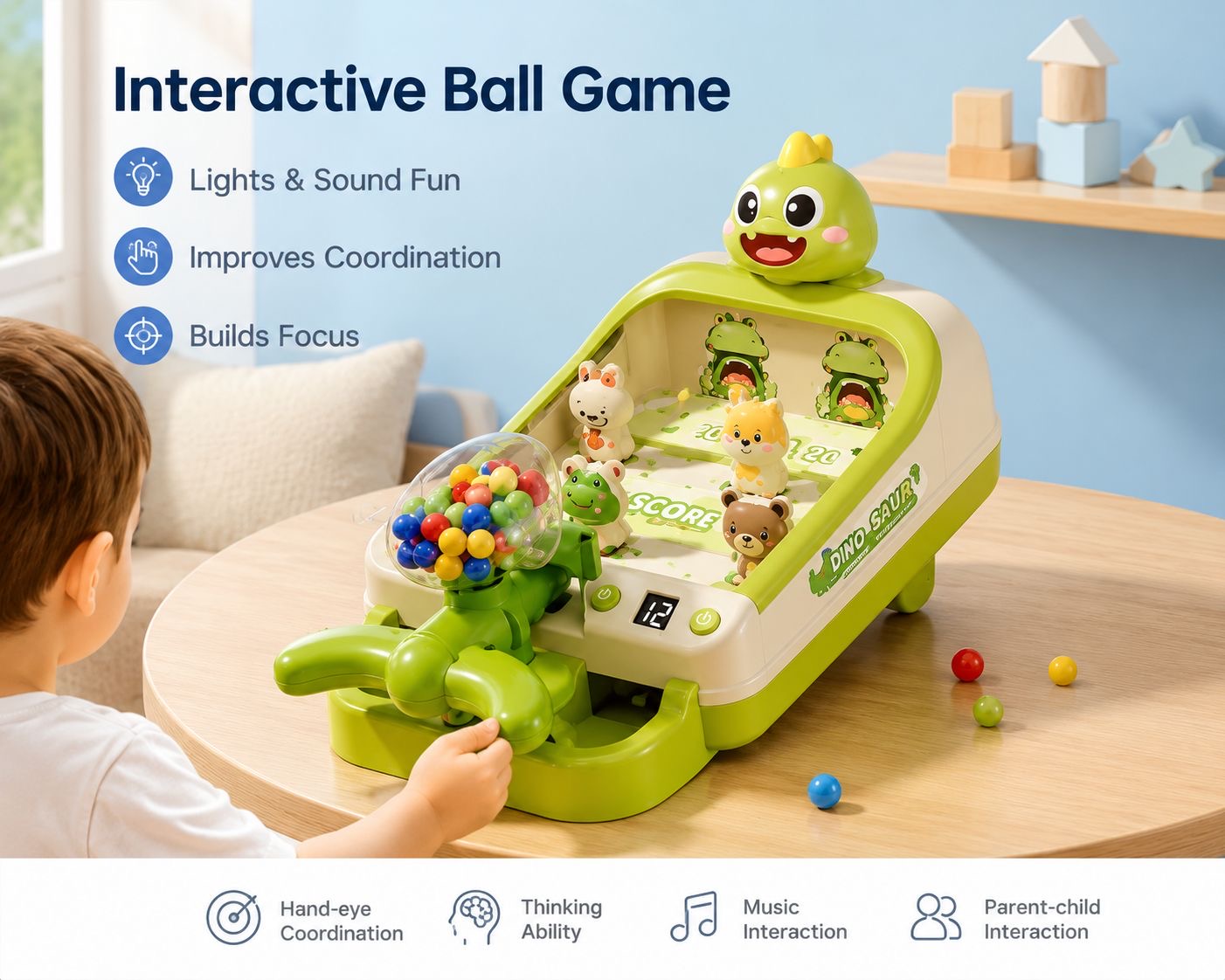 Interactive Ball Game โ Dino Saur