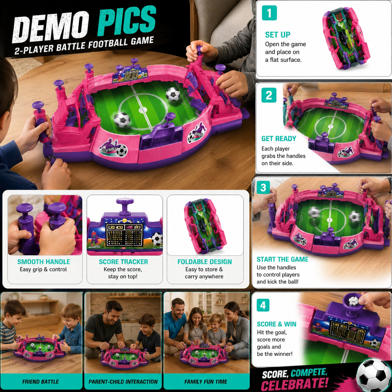 2-Player Battle Football Game