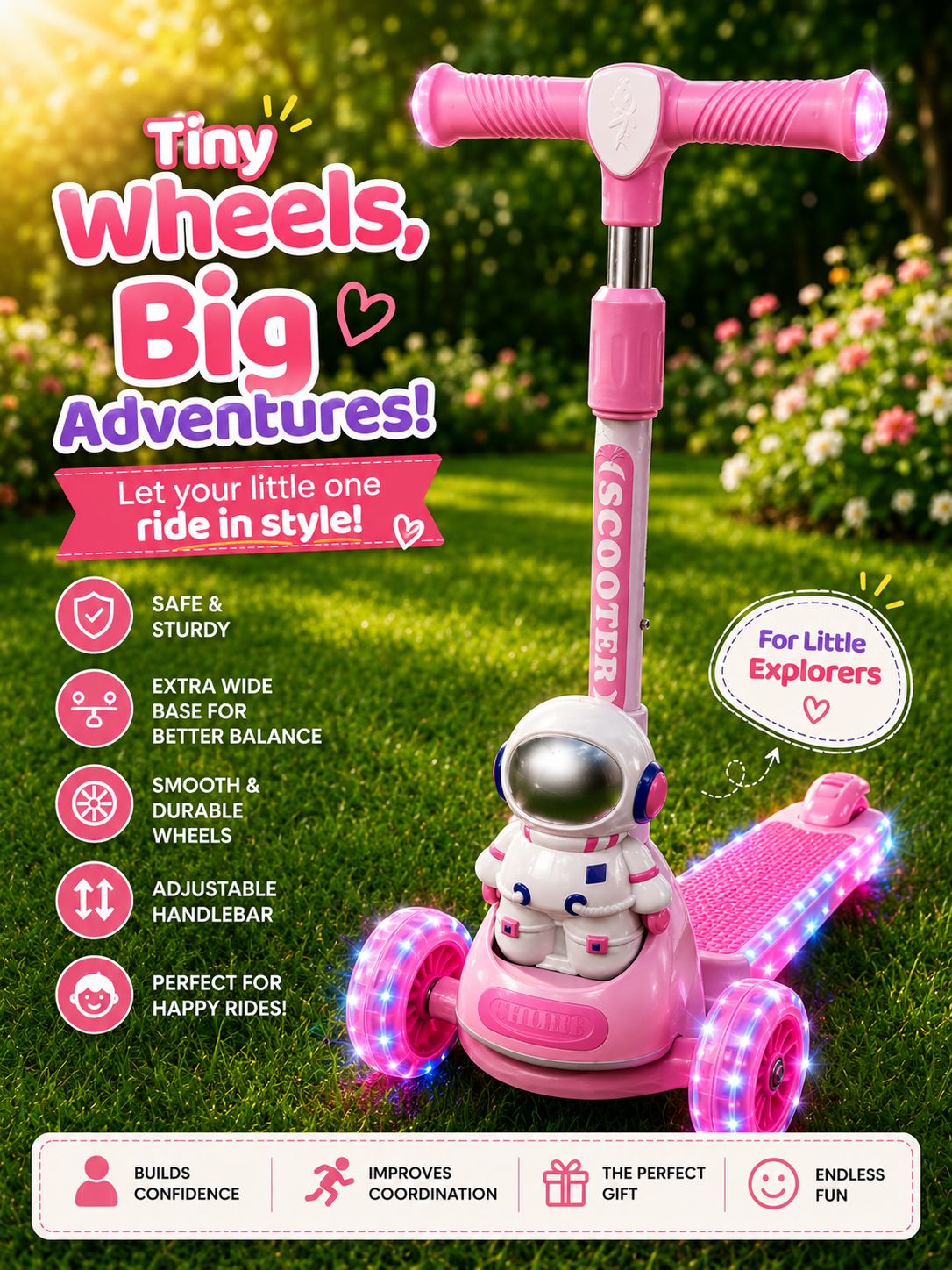 Space Explorer Kids Scooter