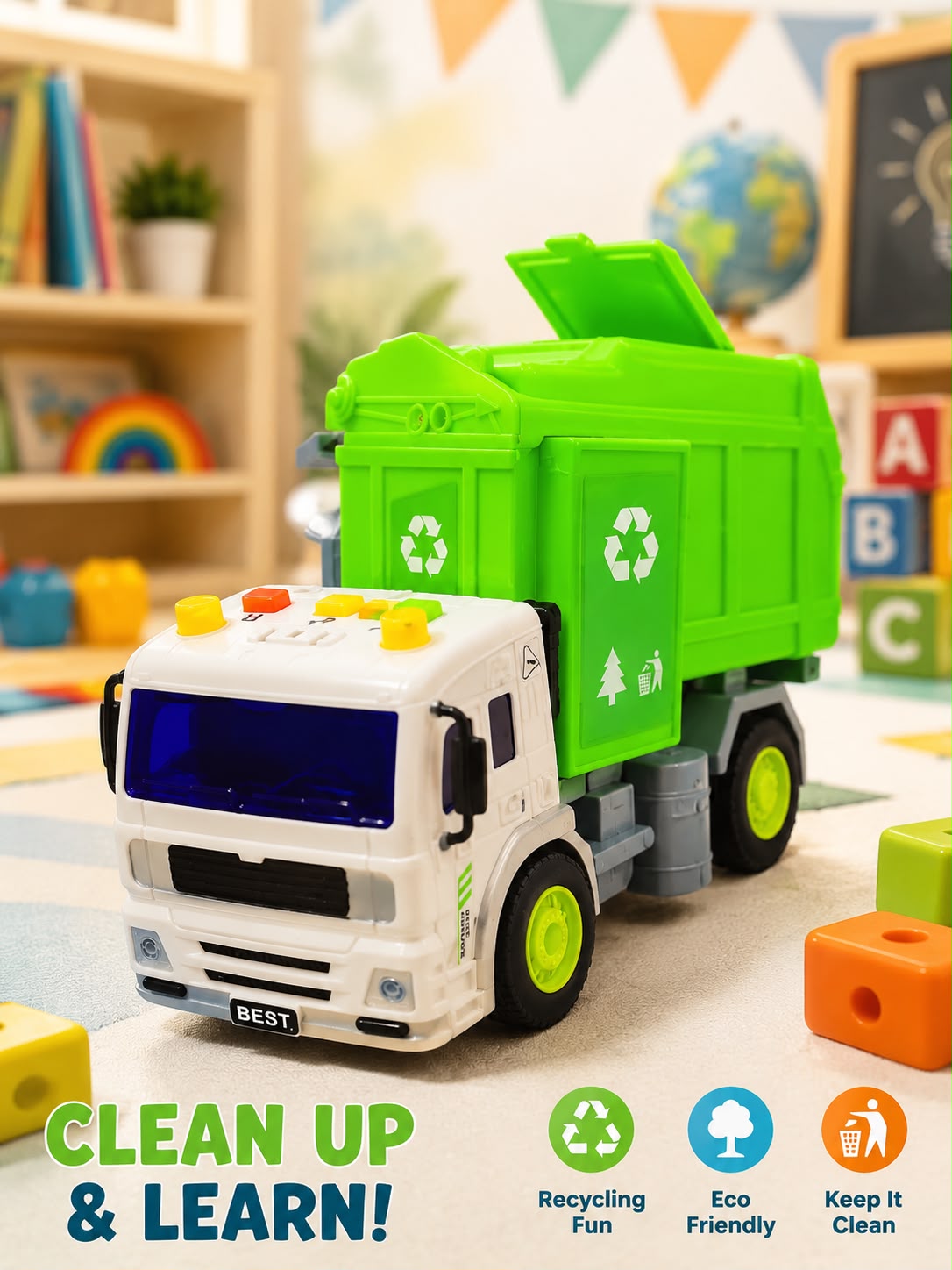 Kids Recycling Garbage Truck Toy