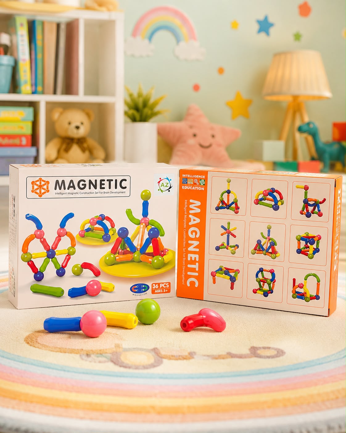 Magnetic Construction Set (36 Pieces)