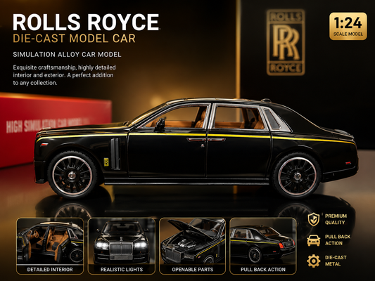 Luxury Rolls Royce Die-Cast Model Car