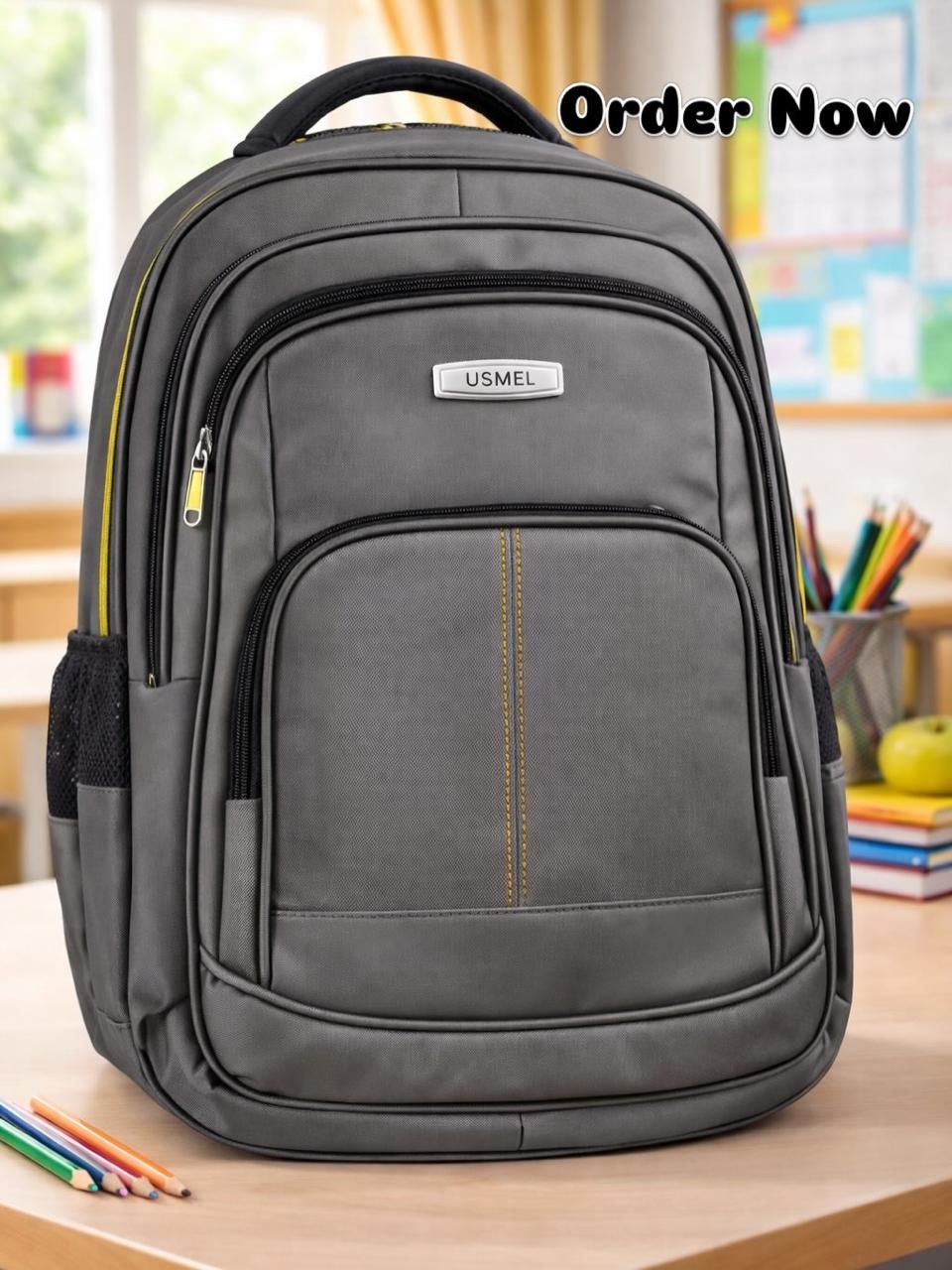 🎒 Imported Premium USMEL Multi-Compartment School Backpack