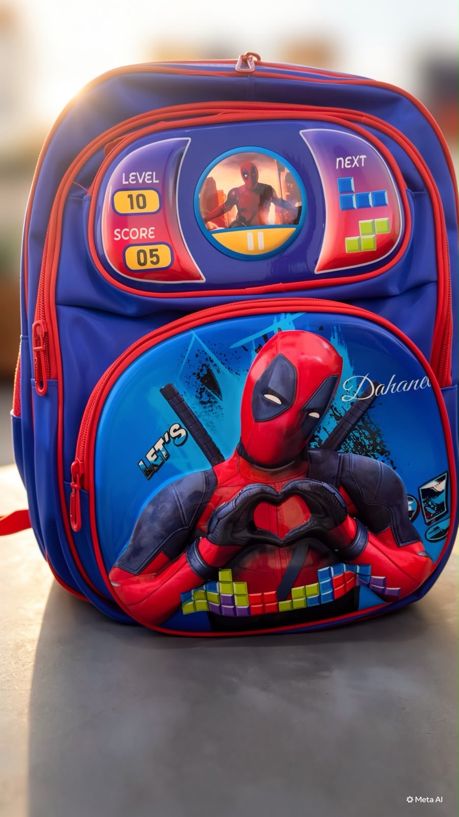 Deadpool 3D School Backpack (17-18")