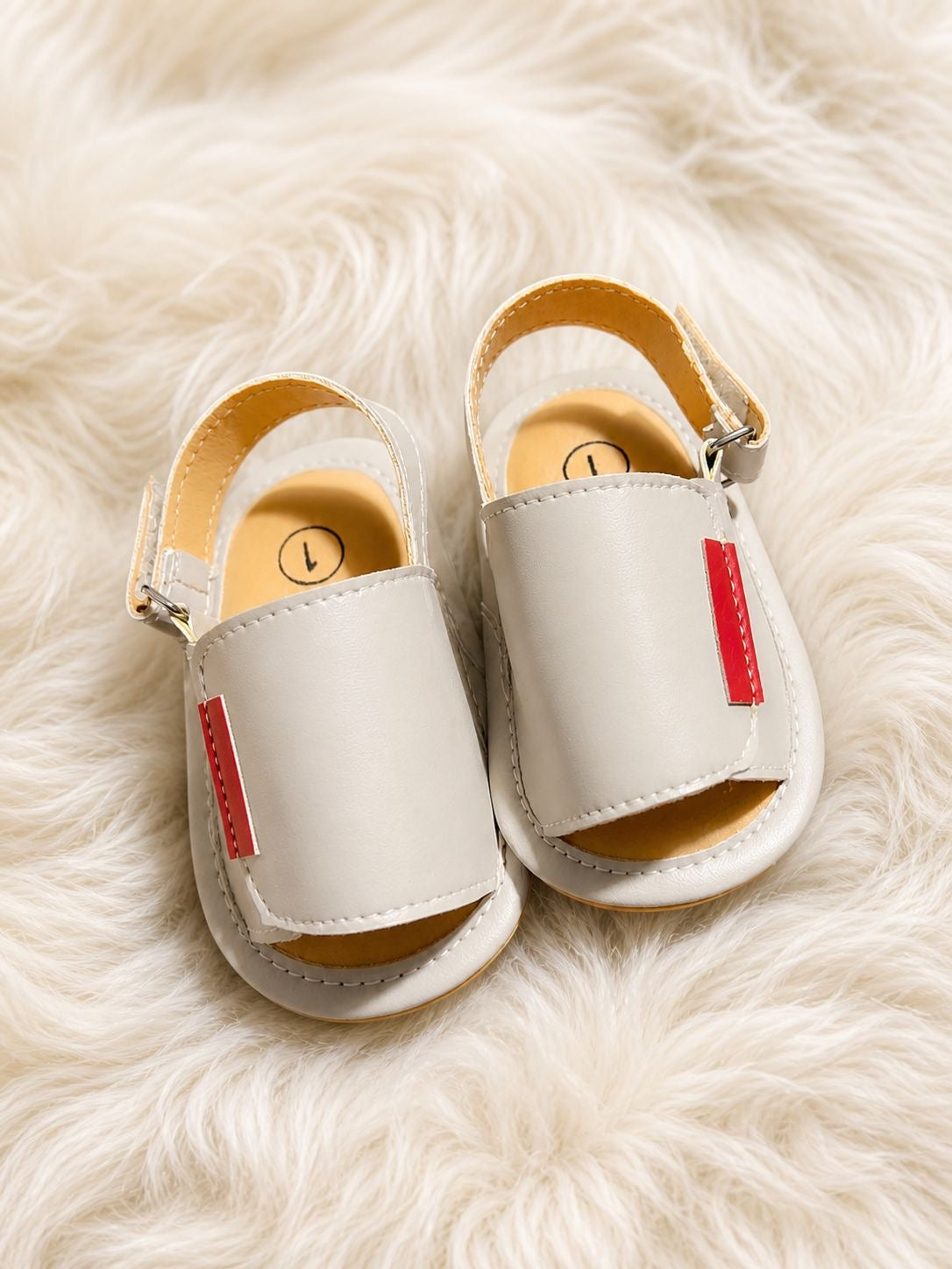 Baby Unisex Soft Sole Grey Sandals