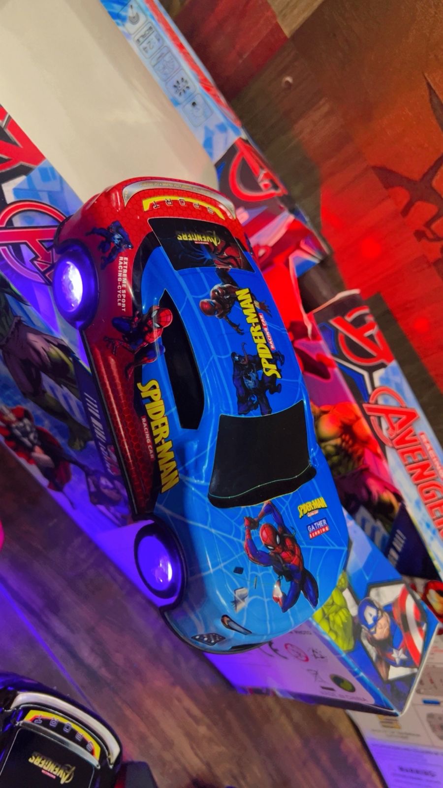 Spider-Man Bump & Go Light-Up Racing Car