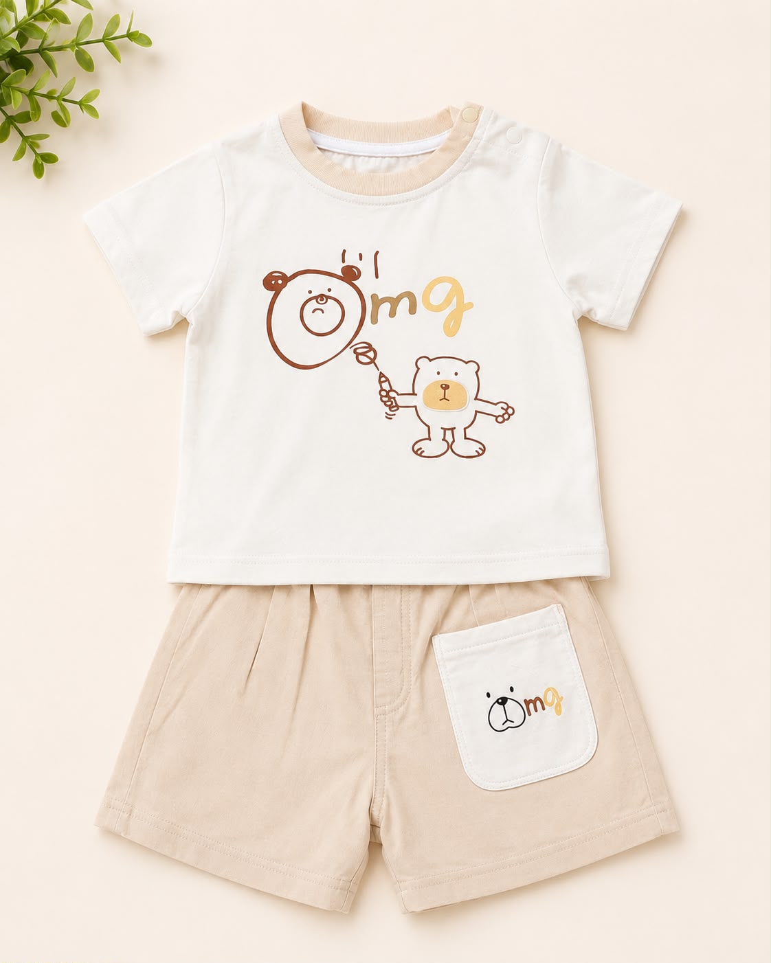 OMG Print Baby Summer 2 piece set (skin)