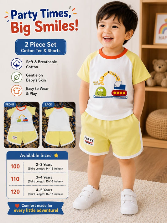 Kids smile yellow 2 piece set
