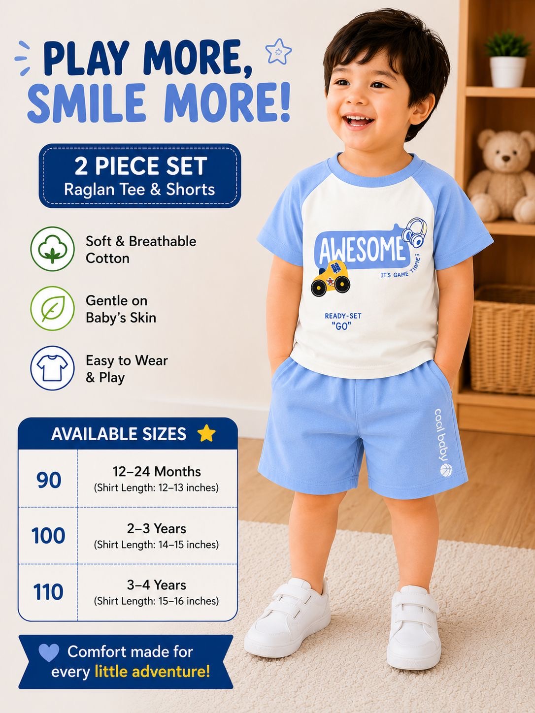 Kids Awesome blue 2 Piece Set