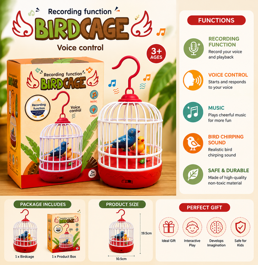 Bird Cage Recording Toy