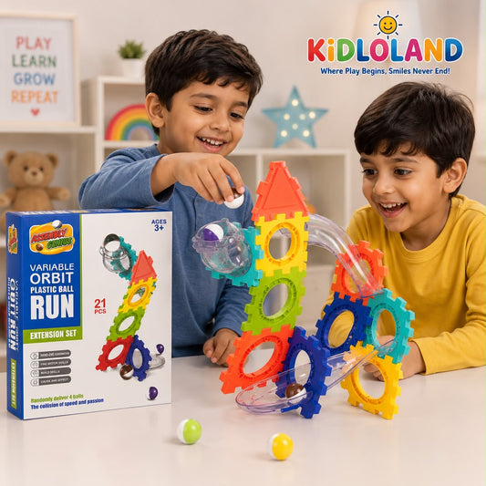 Variable Orbit Plastic Ball Run (21 PCS)