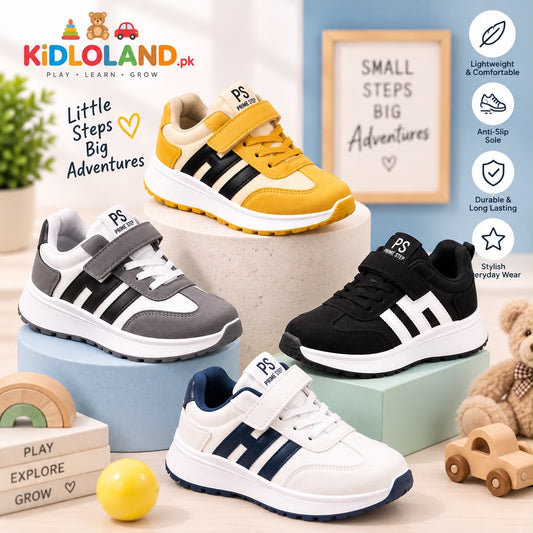 Kids’ Everyday Strap Sneakers – 4 Colours