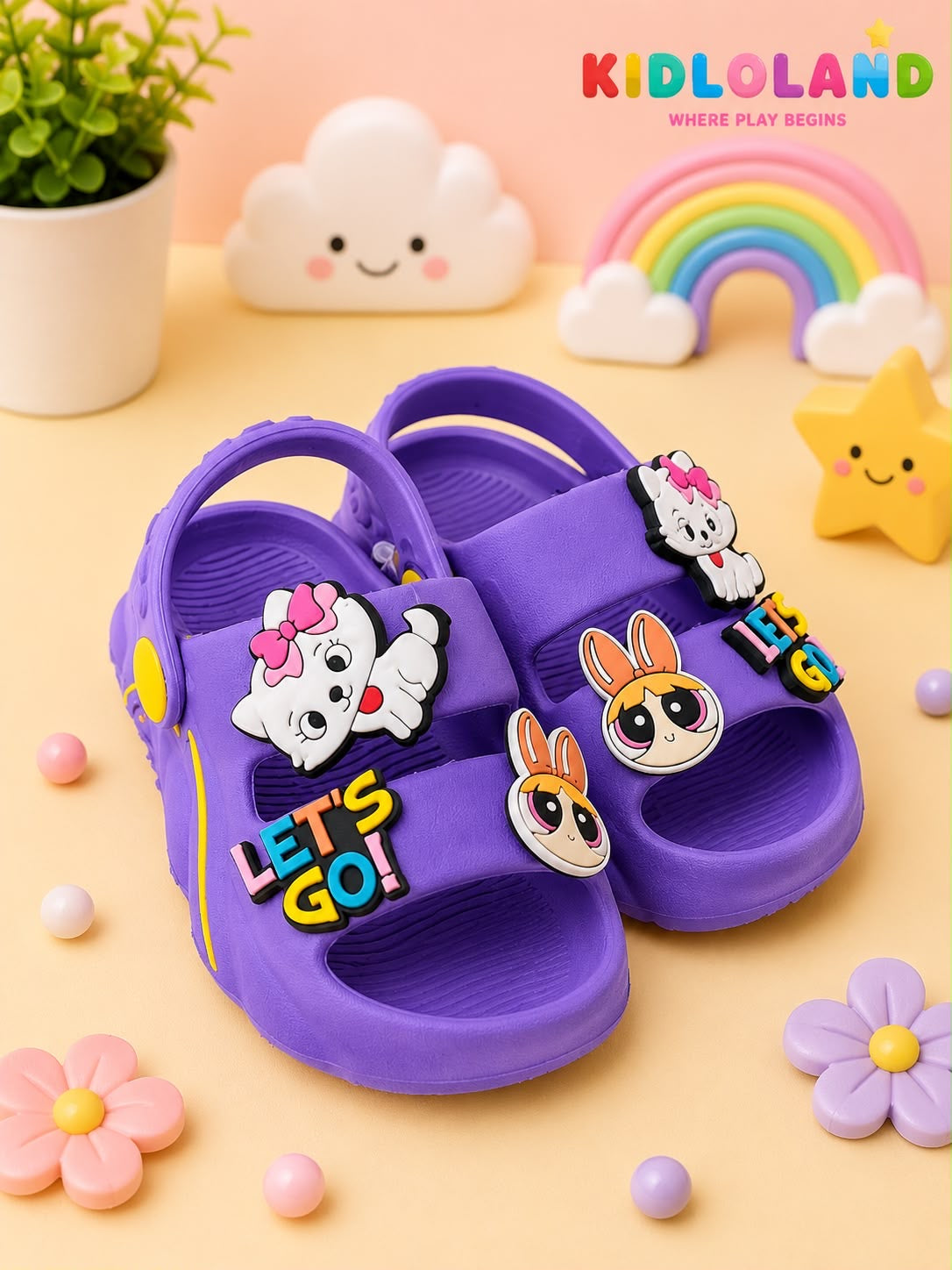Cute Kitty Kids Slippers