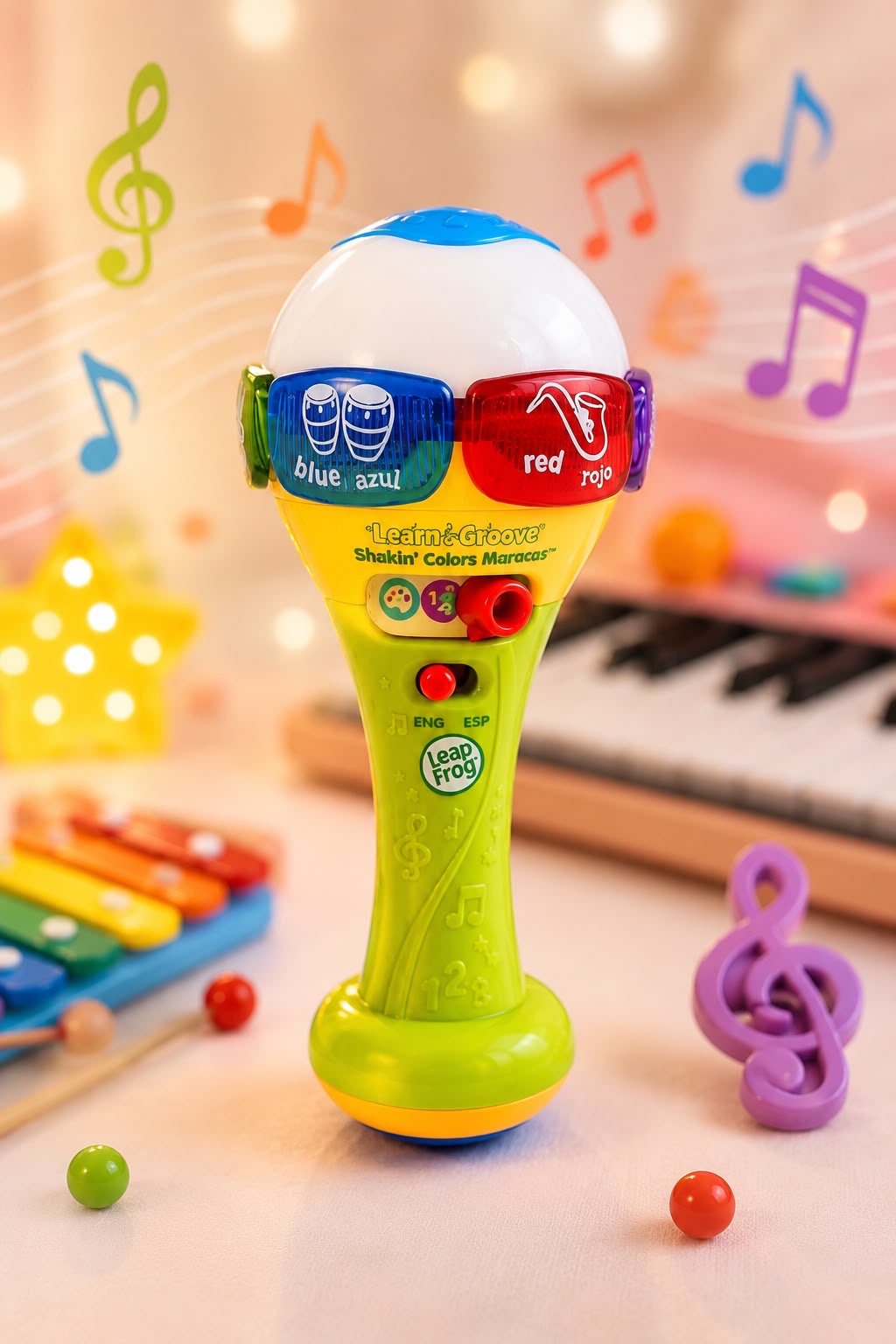 LeapFrog Learn & Groove Shakin’ Colors Maracas Rattle