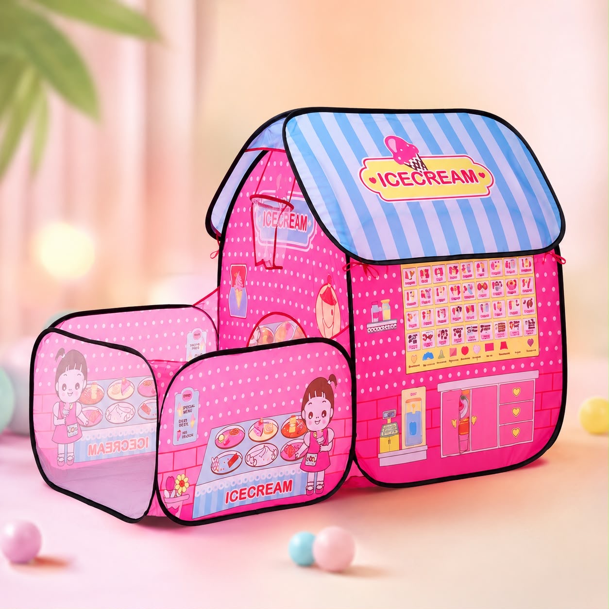 Ice Cream Shop Play Tent 🍦🏠
