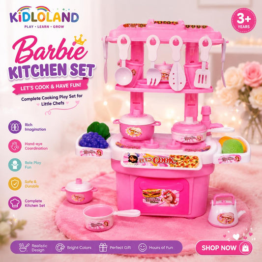 Barbie Kitchen Playset with Doll
