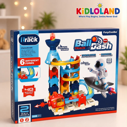 Ball Track Dash – DIY Marble Run Building Set (40 PCS) 🚀⚽