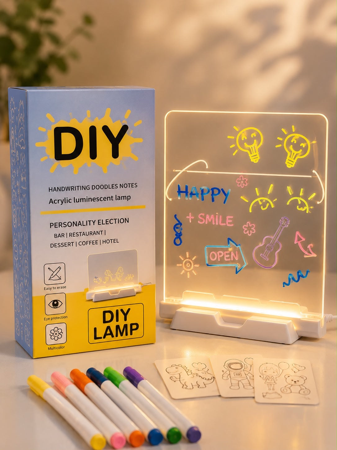 DIY Acrylic LED Message Lamp ✨💡