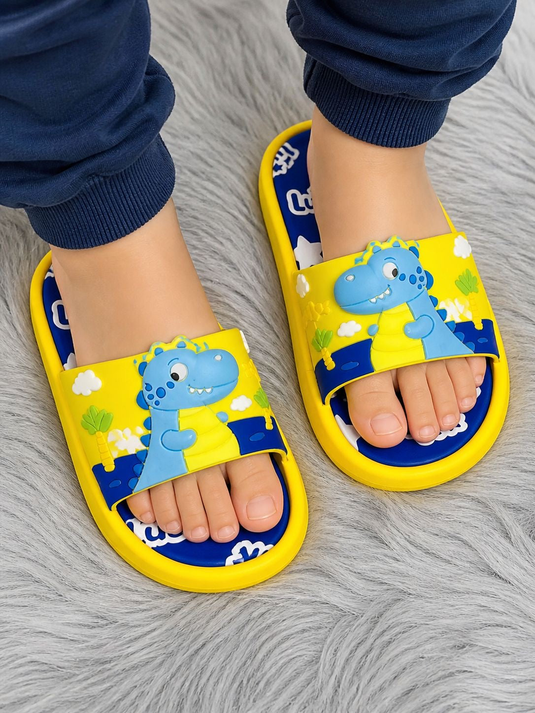 Kids Dino Slippers