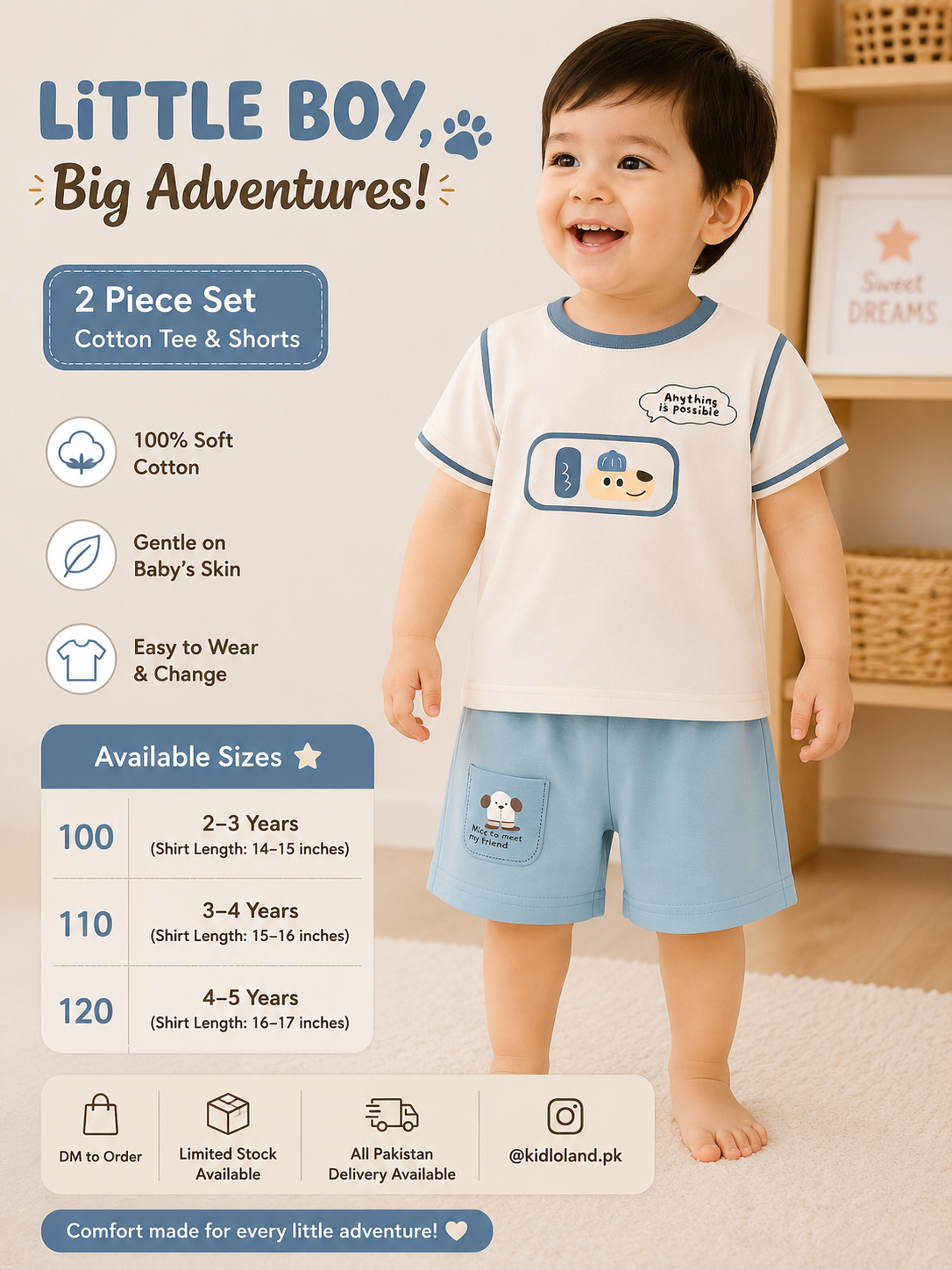Kids Possible blue 2 Piece Set