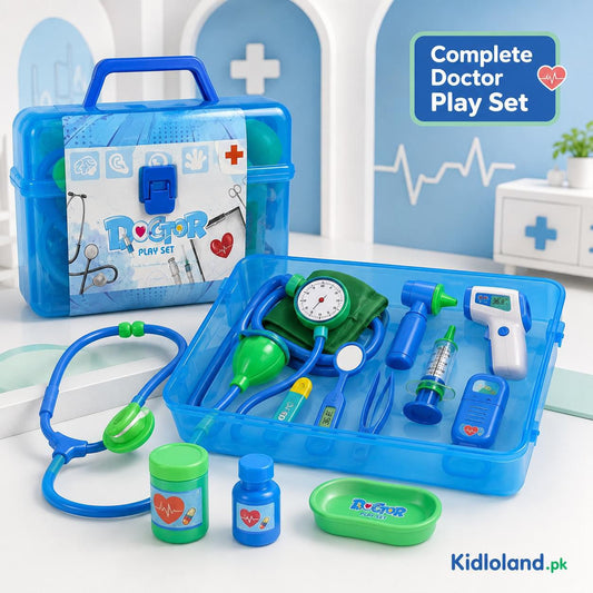 Complete Kids’ Doctor Pretend Play Set with Carry Case