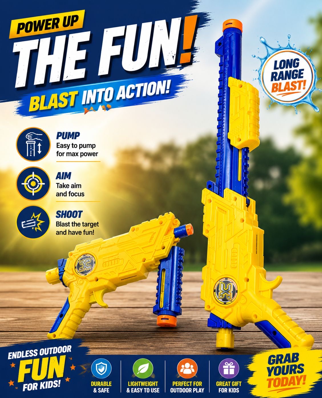 Manual Pump-Action Foam Dart Gun