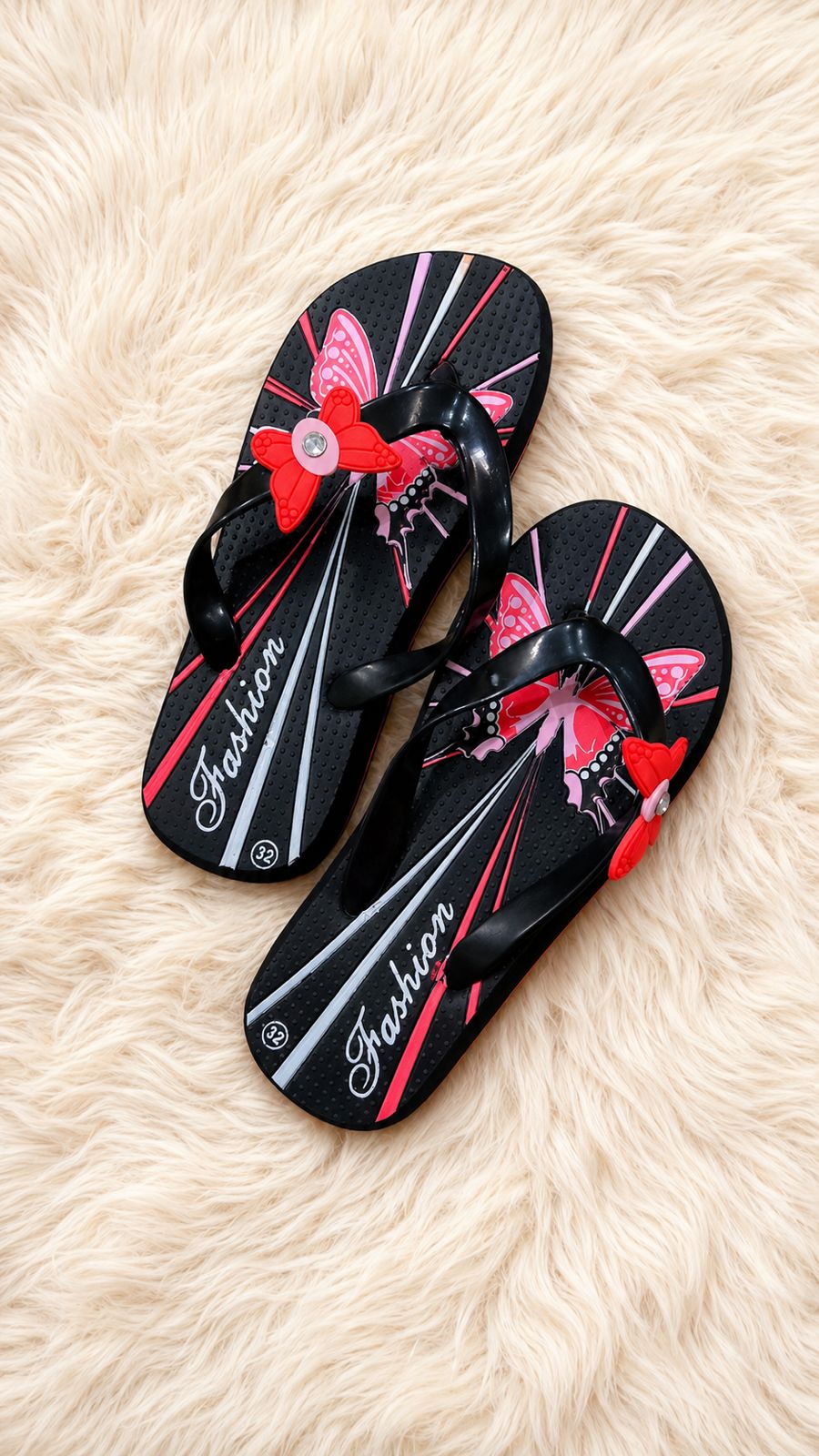 Girls Butterfly Slippers( flip flops)