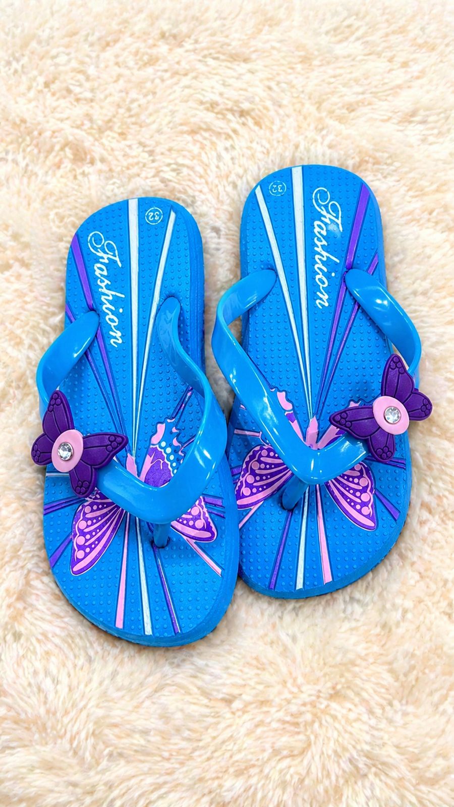 Girls Butterfly Slippers(flip flops)
