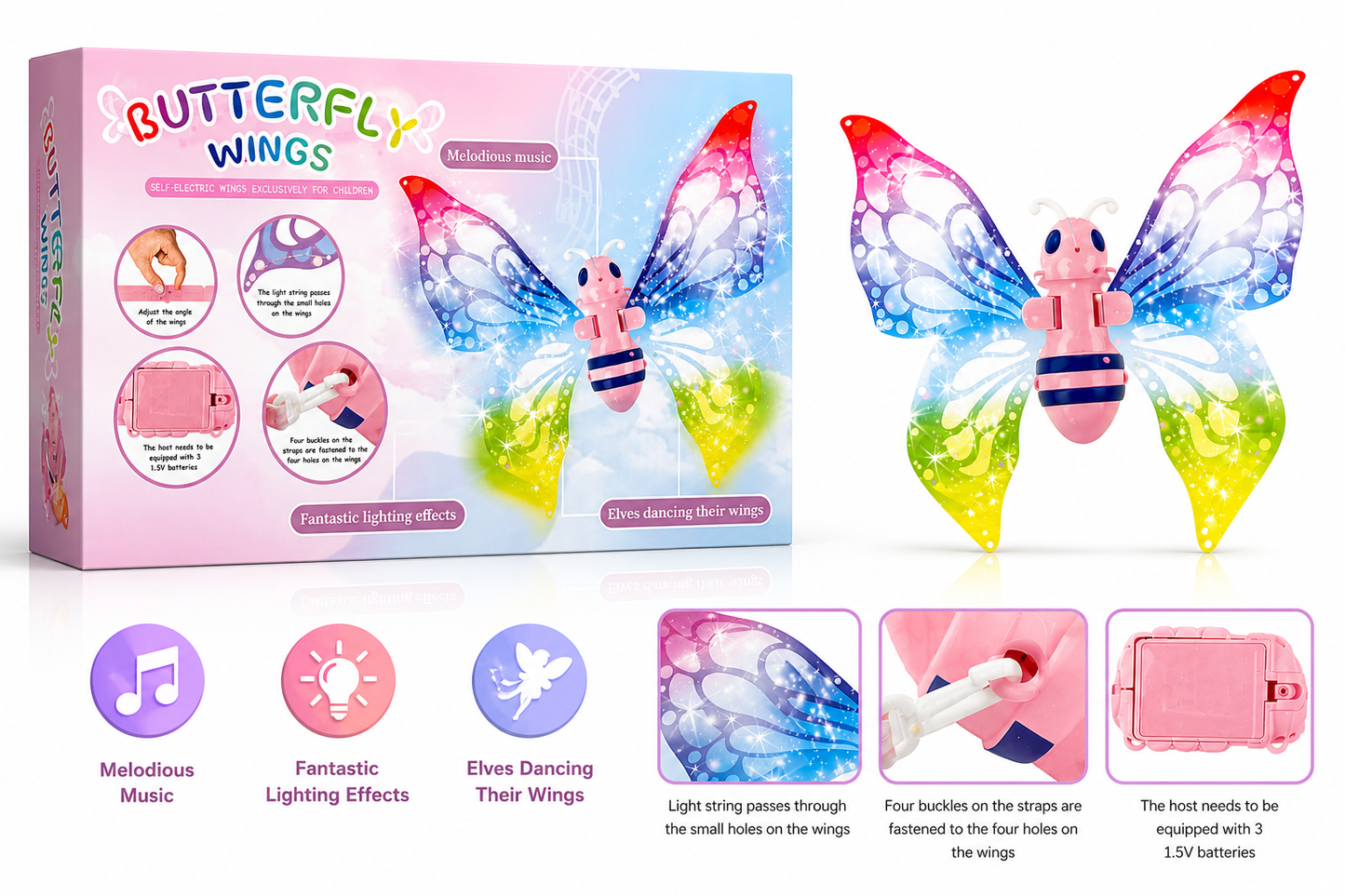 Butterfly Wings Toy (Light & Music)