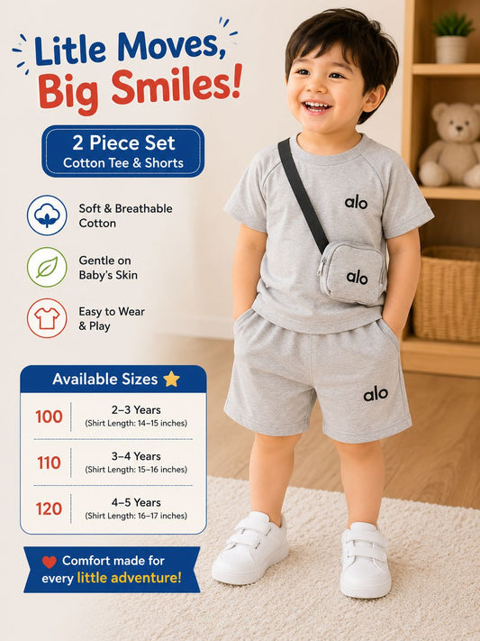 Kids alo gray 3 Piece Set (cross body bag)