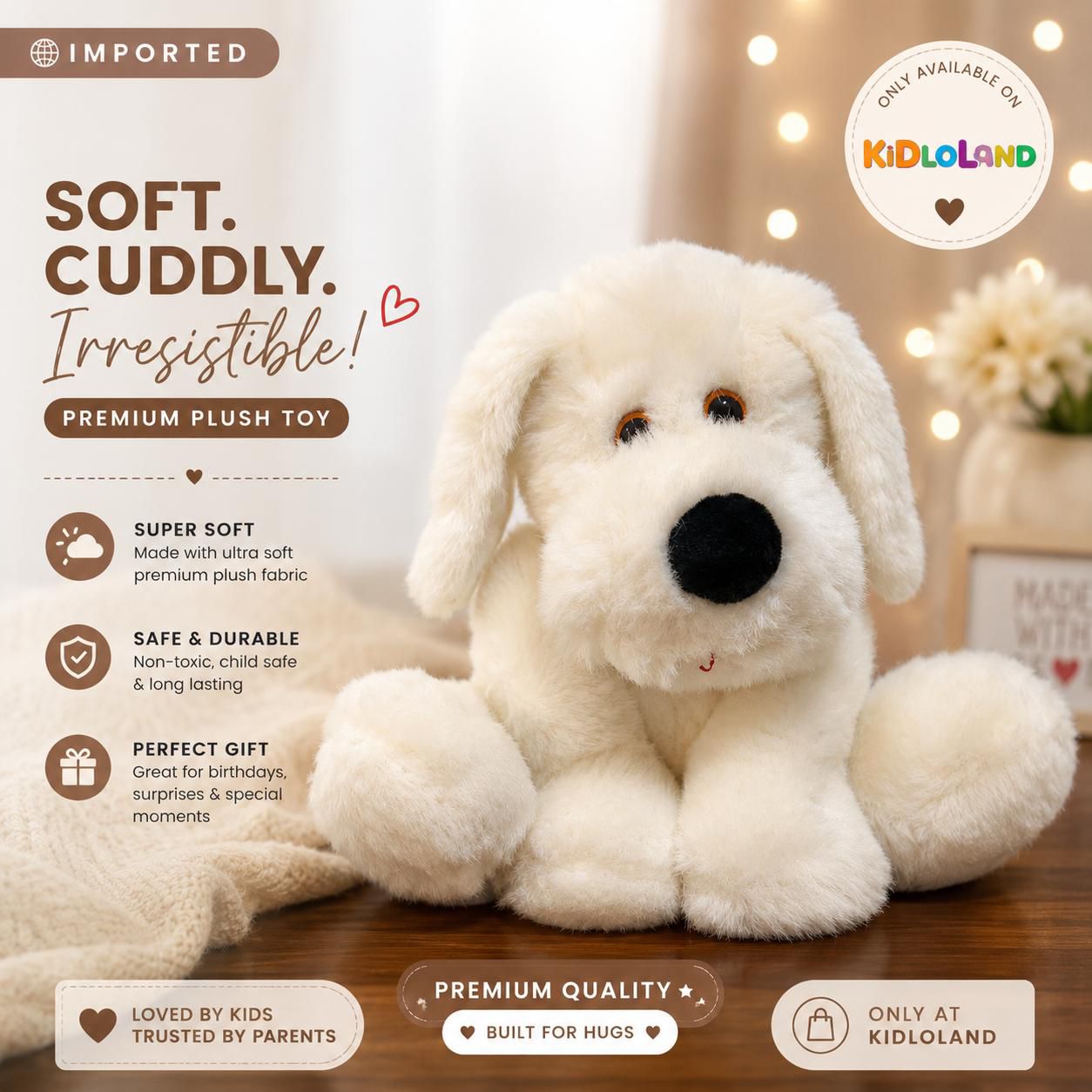 Premium Plush Puppy 🐶