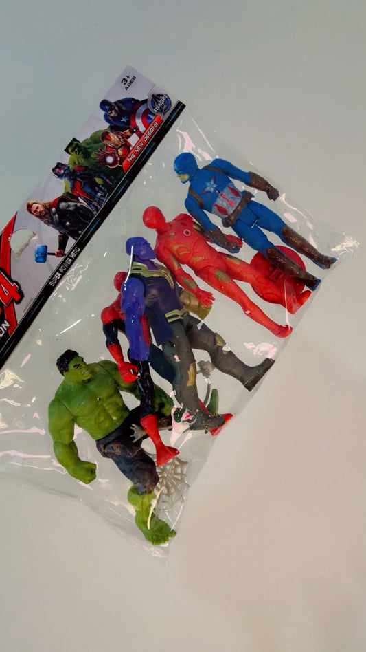 Avengers Super Hero Figure Set with Light Effects ⚡🦸
