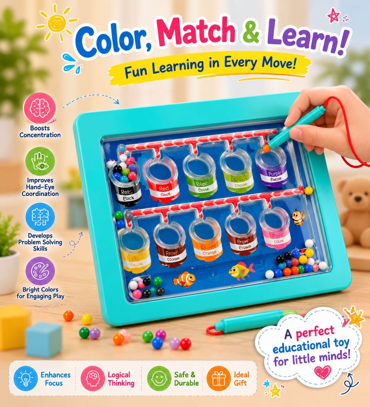 Magnetic Color Sorting Board