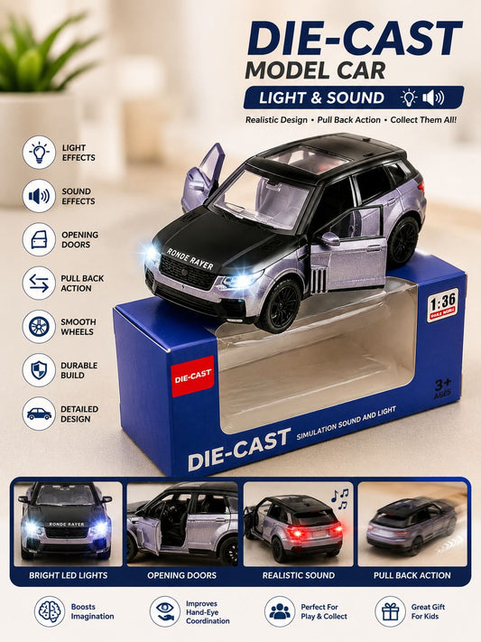 Die-Cast SUV Model Car (Light & Sound)
