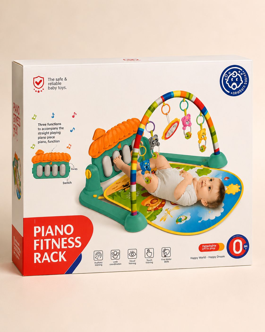 Baby Piano Fitness Rack / Kick & Play Gym