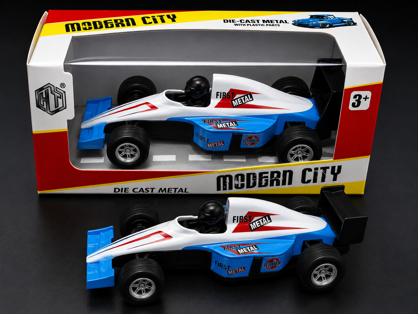 Die-Cast formula Car blue