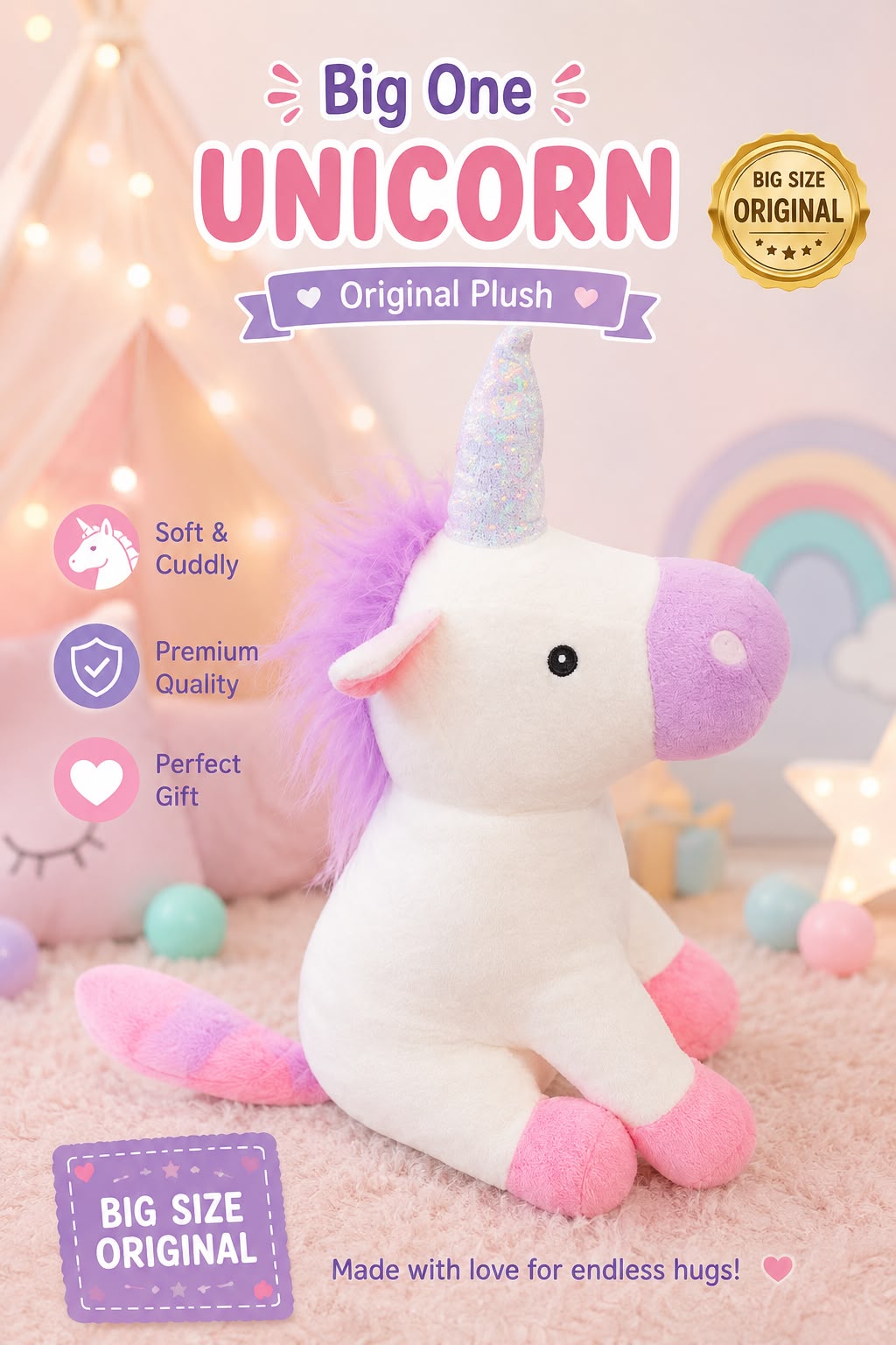 Big Size Original Unicorn Plush