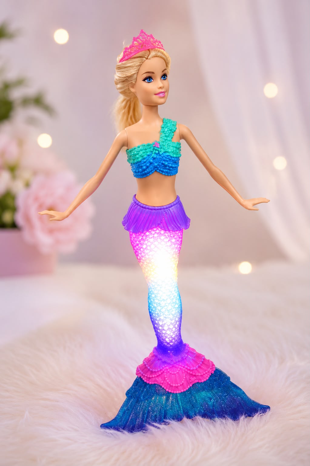 🧜‍♀️ Light-Up Mermaid Princess Doll