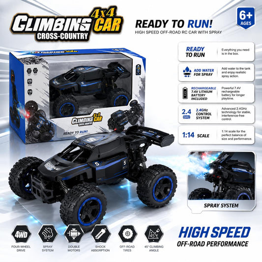 🚙 4x4 RC Climbing Cross-Country Spray Car
