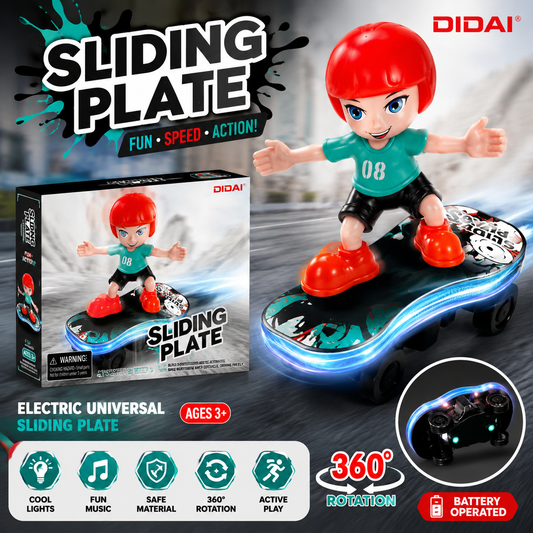 🛹 Sliding Plate – Electric Stunt Skateboard Toy