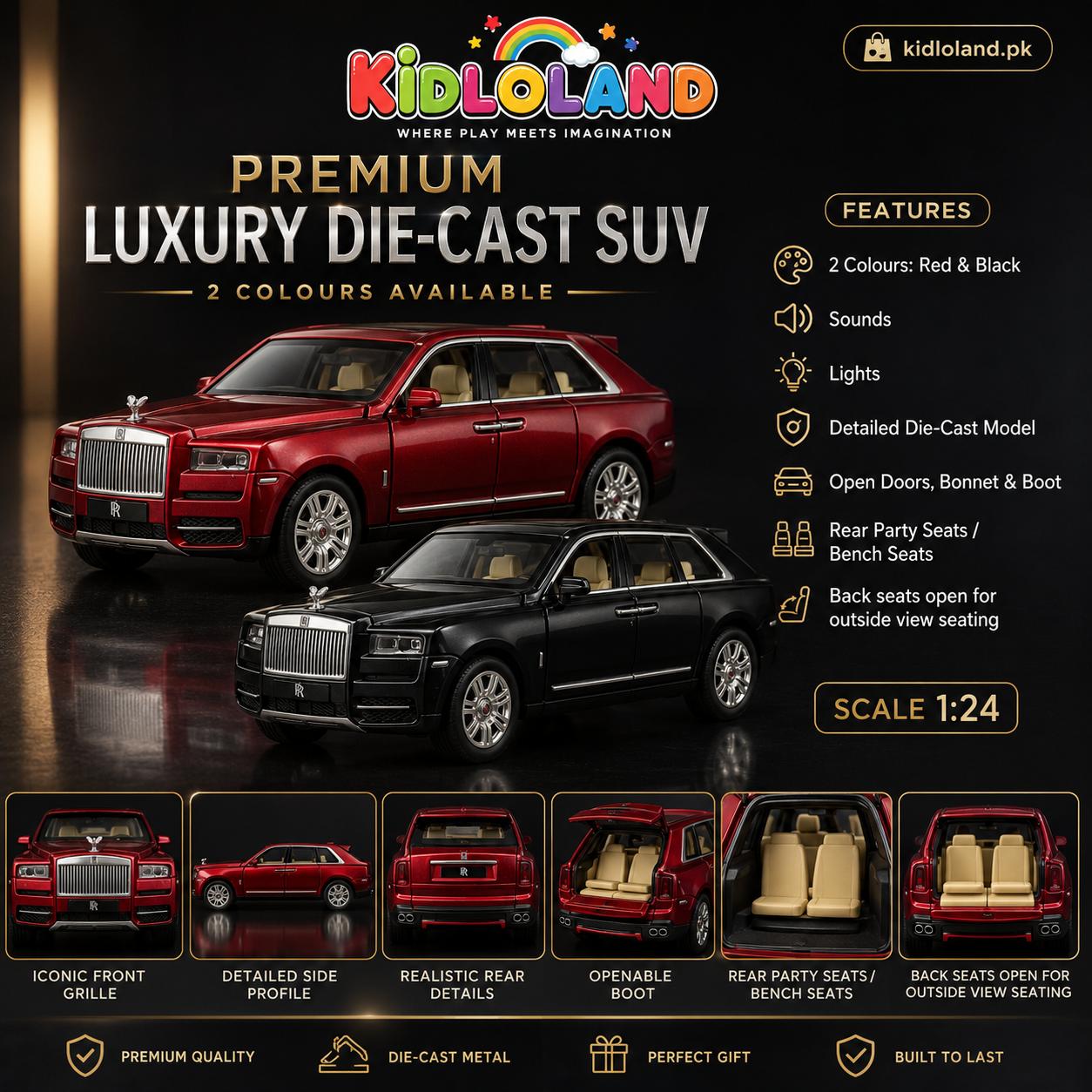 Premium Luxury Die-Cast Rolls Royce
