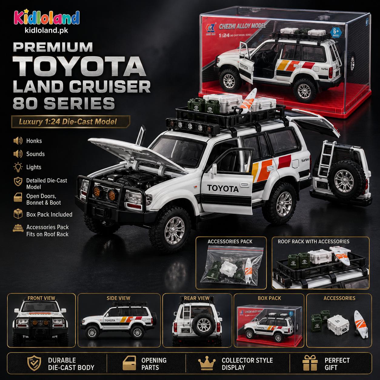 Toyota Land Cruiser 80 Series 1:24 Premium Die-Cast Model