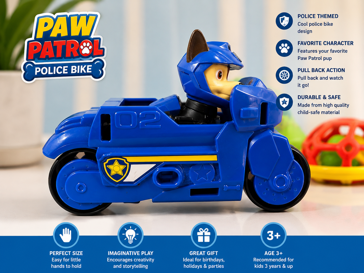 Paw Patrol Police Bike