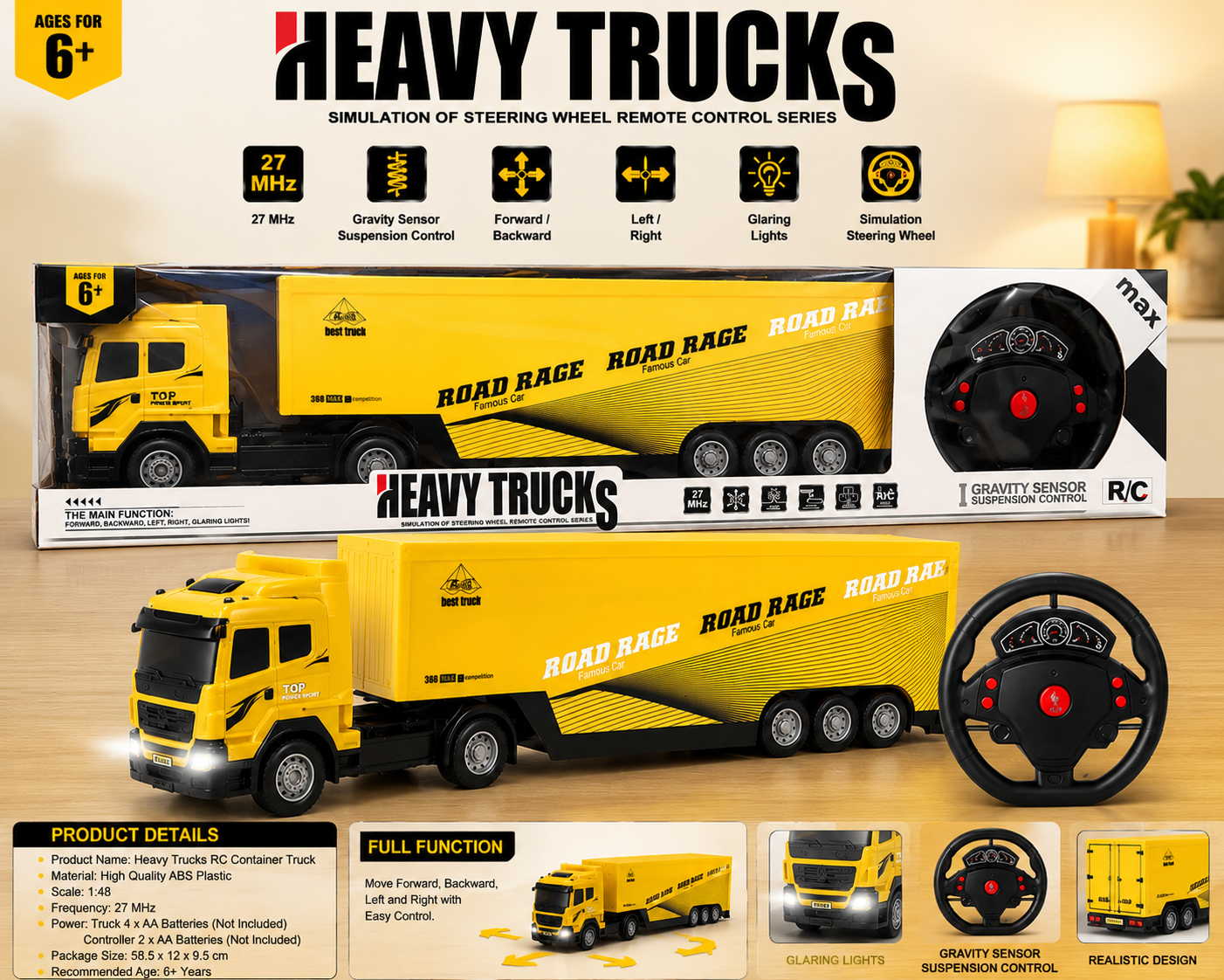 Heavy Trucks RC Container Truck