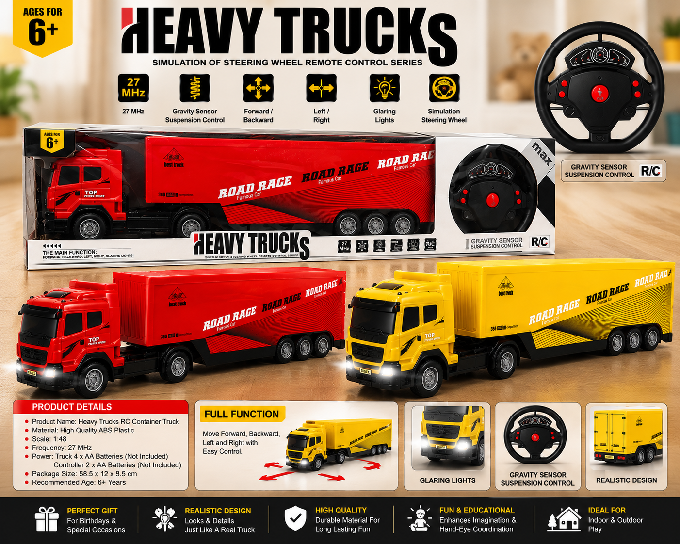 Heavy Trucks RC Container Truck