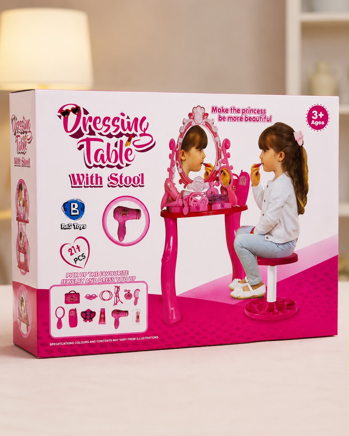 Dressing Table with Stole (21 pcs Set)