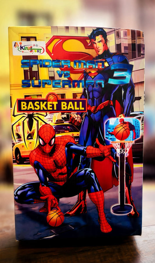 Superhero Basketball Hoop Stand Set for Kids – Indoor & Outdoor Play