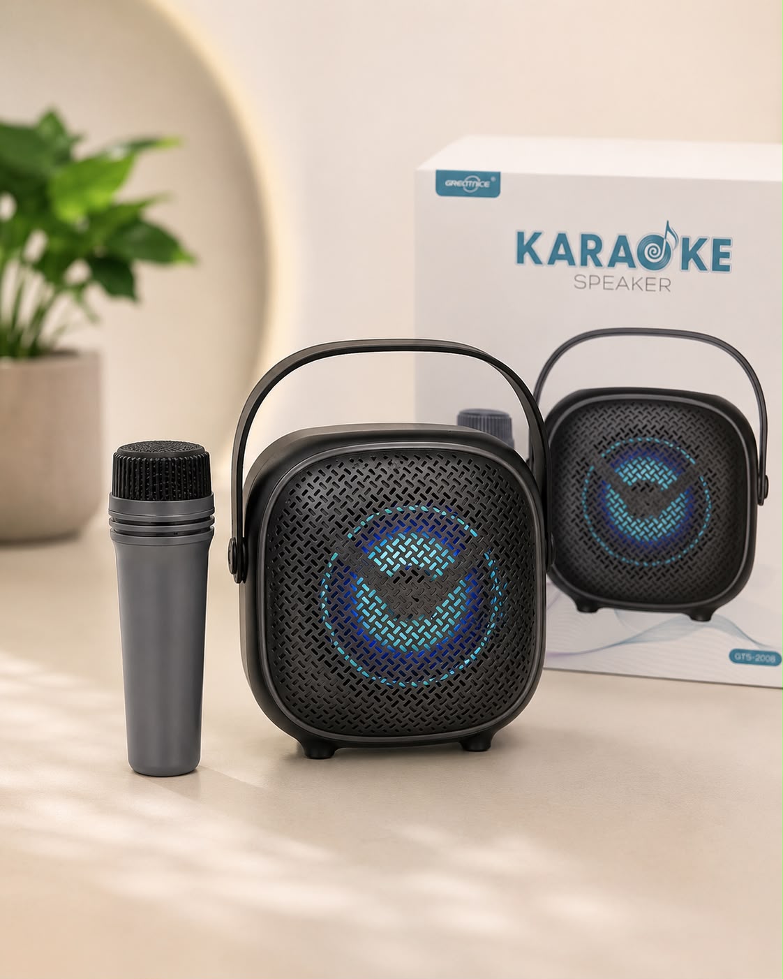 Portable Karaoke Speaker with Wireless Microphone