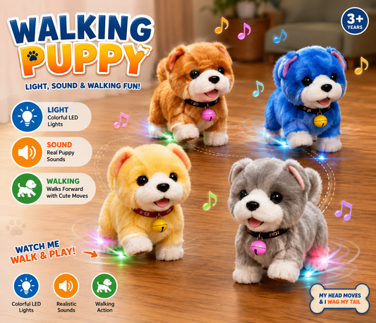 Walking Puppy – Light & Sound Interactive Plush Toy